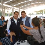 Entrega Luis Nava techumbre de tianguis Cuicatecos