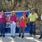 Entrega Lupita Ramírez rehabilitación de camino con concreto hidráulico en San José Cochinito