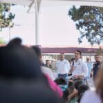 Entrega Felifer Macías arcotecho en el Jardín de Niños Celestino Freinet