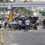 Dos lesionados de gravedad deja accidente en la México-Querétaro