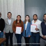 Firma Fernado Sánchez Gil Convenio de colaboración con el  Instituto Registral y Catastral del estado
