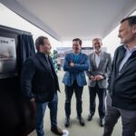 Mauricio Kuri y Rodrigo Monsalvo colocan la primera piedra del Pabellón Zibatá