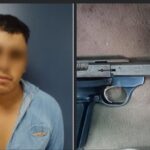 Aseguran a masculino con un arma de fuego en la Comunidad El Lindero