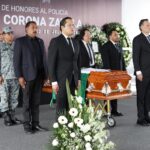 Rinden homenaje a policía caído en el cumplimiento de su deber