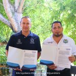 Firma Fernado Sanchez Gil convenio de colaboraciòn con IVEQ