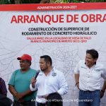 En Mesa de Palo Blanco también arranca obra Fernando Sánchez Gil