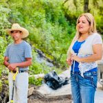 Supervisa Lupita Ramírez avances de obra en Huilotla