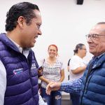 Se reúne Chepe Guerrero con vecinos de Pirámides para atender temas de servicios y prevención de inundaciones