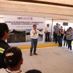 Entrega Luis Nava obra social en Jalpan