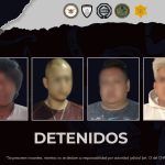 Realiza sinergia cateos simultáneos en la capital; cuatro hombres resultaron detenidos