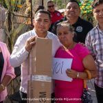Entrega Fernando Sánchez Gil toldos a 117 tianguistas de Arroyo Seco