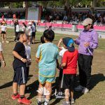 Niñas y niños participan en jornada deportiva de la Zona Escolar 020 en Landa