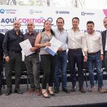 Chepe Guerrero y Mauricio Herbert encabezan la entrega de más de 450 títulos de propiedad a familias de la zona metropolitana