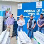 Entrega Lupita Ramírez apoyos para el mejoramiento del hogar en San Pedro Escanela 