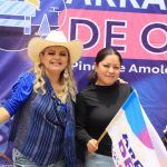 Encabeza Lupita Ramírez arranque de obra de rampa de concreto hidráulico en Coatlán de los Ángeles.