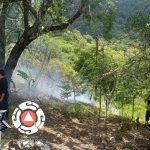 Controlan incendio de pastizal en Pinal de Amoles