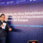 Entregan Chepe Guerrero y Luis Nava  rehabilitación de vialidades en Paseos del Bosque