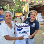 Entregan apoyos alimentarios a adultos mayores de Pinal de Amoles