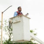 Atienden alumbrado público en el andador de Concá